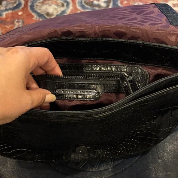 Leopard Print Crossbody Bag with Black Strap - Picture 4 of 15